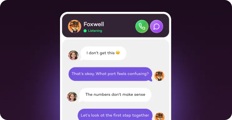 AI-powered 1-on-1 tutoring