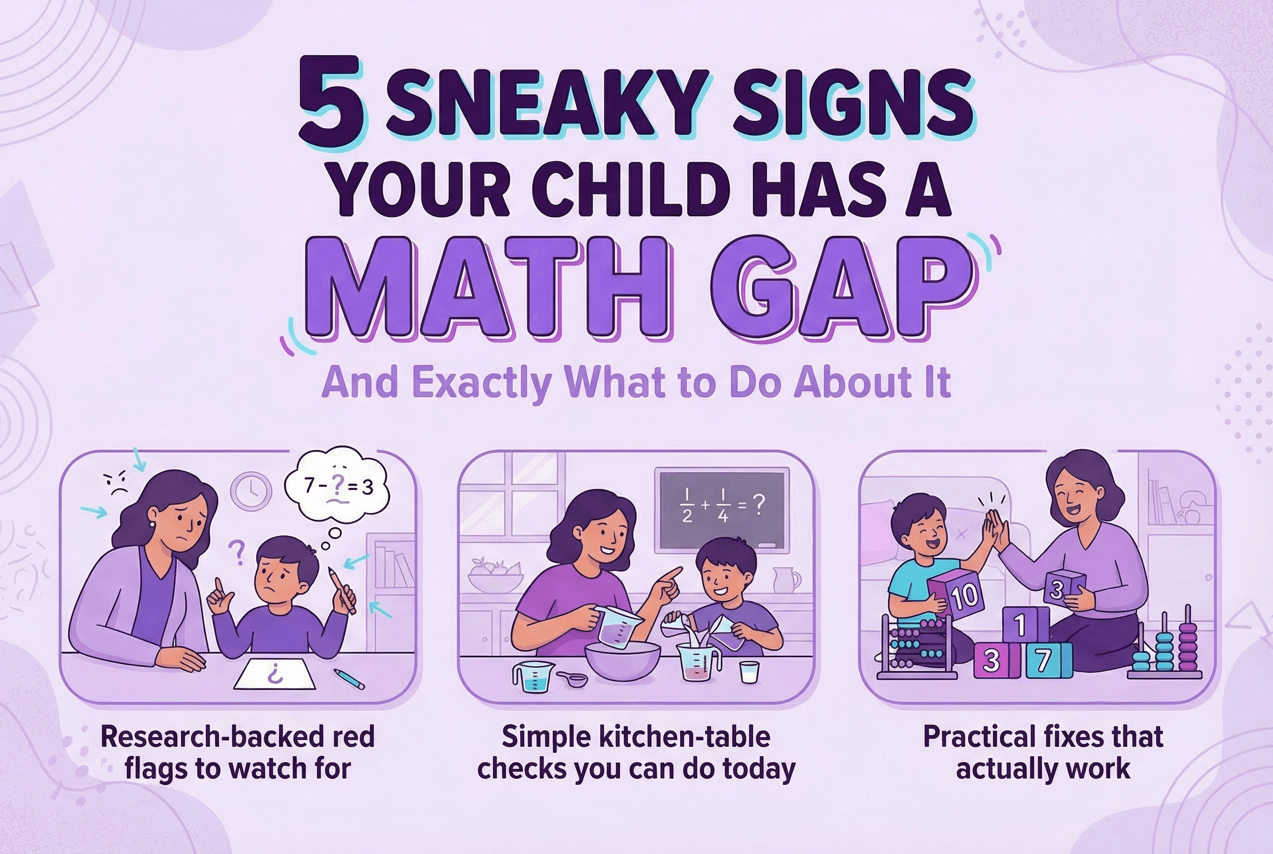 5 Sneaky Signs Your Child Has a Math Gap